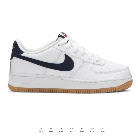 Nike Air Force 1 Low '07 White Obsidian - Picture 1 of 6